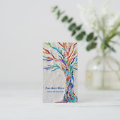 Visitekaartje regenboogboom Yoga Instructor (Staand voorkant)