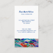 Visitekaartje regenboogboom Yoga Instructor (Achterkant)