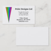 Visitekaartje regenboogdriehoek (Voorkant / Achterkant)