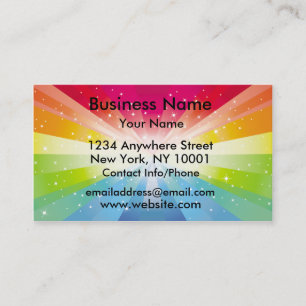 visitekaartje regenboogexplosie