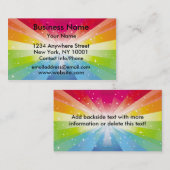 visitekaartje regenboogexplosie (Voorkant / Achterkant)