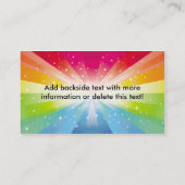 visitekaartje regenboogexplosie (Achterkant)