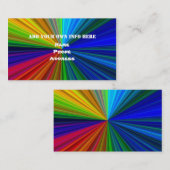 Visitekaartje regenboogkleuren (Voorkant / Achterkant)