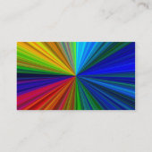 Visitekaartje regenboogkleuren (Achterkant)