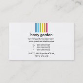 VISITEKAARTJE :: Regenboogstreep 1 (Achterkant)