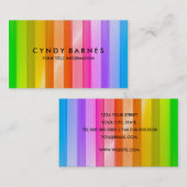 Visitekaartje regenboogstripe Sheen (Voorkant / Achterkant)
