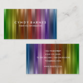 Visitekaartje regenboogstripe Sheen (Voorkant / Achterkant)