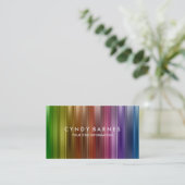 Visitekaartje regenboogstripe Sheen (Staand voorkant)