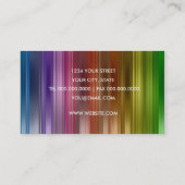 Visitekaartje regenboogstripe Sheen (Achterkant)