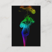 Visitekaartje regenboogvlam (Achterkant)