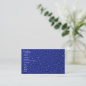 Visitekaartje Regendruppels (Staand voorkant)