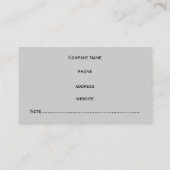 Visitekaartje Regendruppels (Achterkant)