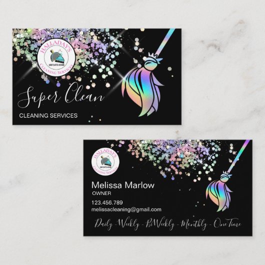 Visitekaartje reinigen (Voorkant / Achterkant)