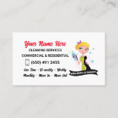 Visitekaartje reiniging — Bewaring (Voorkant)