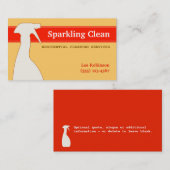 Visitekaartje reinigingsdiensten (Voorkant / Achterkant)