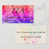 Visitekaartje reinigingsdiensten (Voorkant / Achterkant)