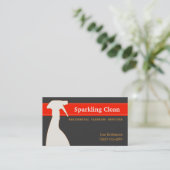 Visitekaartje reinigingsdiensten (Staand voorkant)