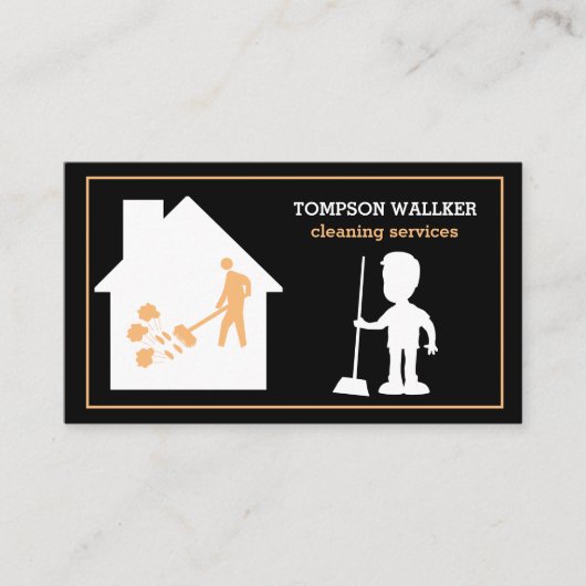 Visitekaartje reinigingsdiensten (Voorkant)