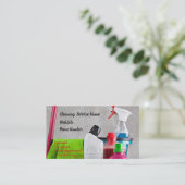 Visitekaartje reinigingsservice (Staand voorkant)