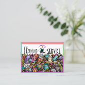 Visitekaartje reinigingsservice (Staand voorkant)