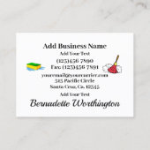 Visitekaartje reinigingsservice (Achterkant)