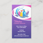 Visitekaartje reinigingsservice (Voorkant)