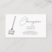 Visitekaartje reinigingsservice (Voorkant)