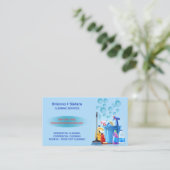 Visitekaartje reinigingsservice (Staand voorkant)