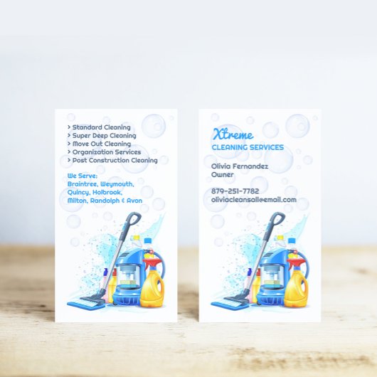 Visitekaartje reinigingsservice