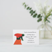 Visitekaartje reinigingsservice (Staand voorkant)