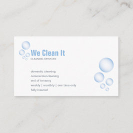 Visitekaartje reinigingsservice