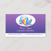 Visitekaartje reinigingsservice (Voorkant)