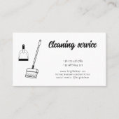 Visitekaartje reinigingsservice (Voorkant)