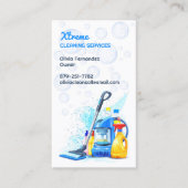 Visitekaartje reinigingsservice (Voorkant)