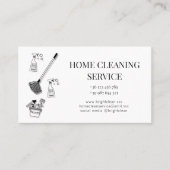Visitekaartje reinigingsservice (Voorkant)