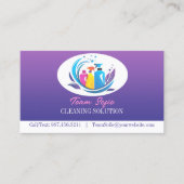 Visitekaartje reinigingsservice (Voorkant)