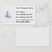 visitekaartje, reinigingsservice "vacuüm" visitekaartje (Voorkant / Achterkant)