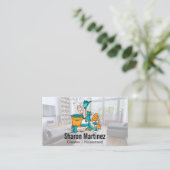 Visitekaartje Reinigingsvaste services (Staand voorkant)