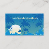 Visitekaartje reisagent (Achterkant)