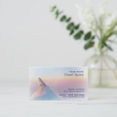 Visitekaartje reisagent (Staand voorkant)