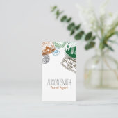 Visitekaartje reisagent (Staand voorkant)