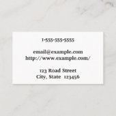 Visitekaartje Reisagent reinigen en (Achterkant)