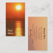 Visitekaartje reisbureau (Voorkant / Achterkant)