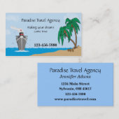 Visitekaartje reisbureau (Voorkant / Achterkant)