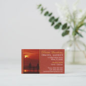 Visitekaartje reisbureau (Staand voorkant)