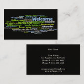 Visitekaartje reisbureau (Voorkant / Achterkant)