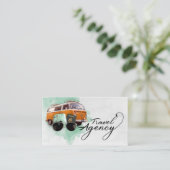 Visitekaartje reisbureau (Staand voorkant)