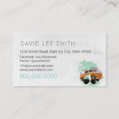 Visitekaartje reisbureau (Achterkant)