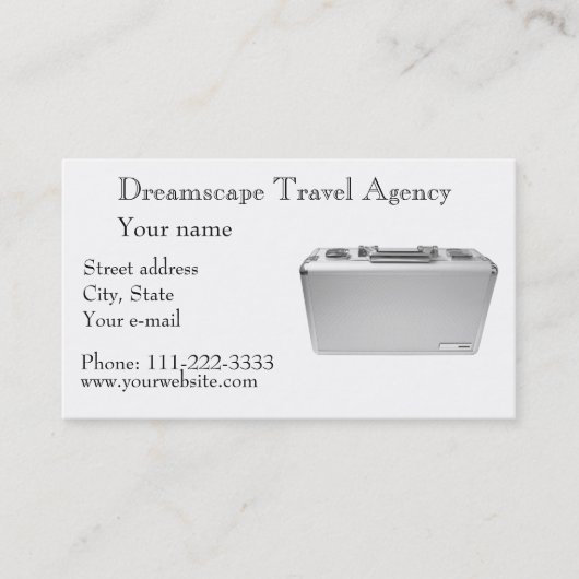 Visitekaartje reisbureau (Voorkant)