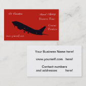 Visitekaartje reisbureau (Voorkant / Achterkant)